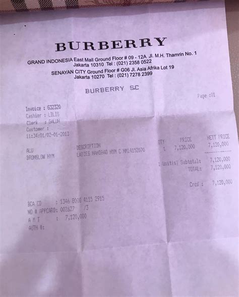 burberry exchange policy without receipt